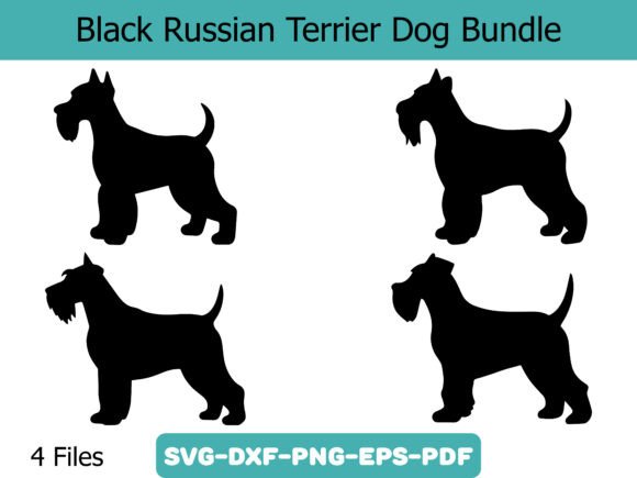 Black Russian Terrier Dog Bundle