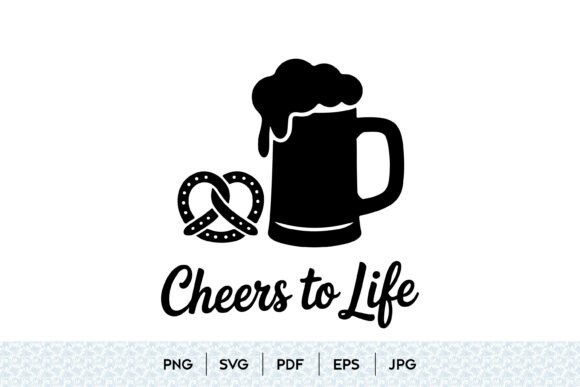 Cheers to Life Beer Mug SVG