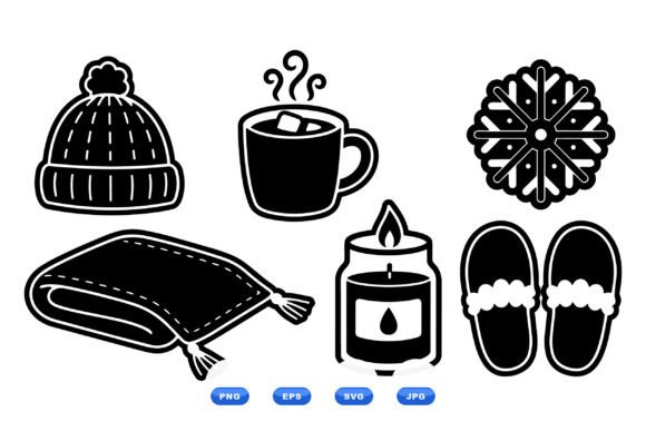 Cozy Winter Home Clipart