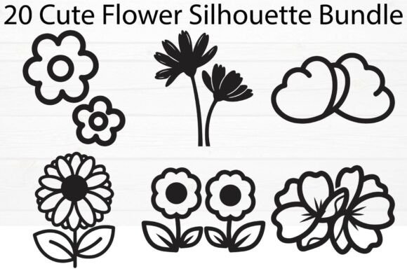 Cute Flower Silhouette