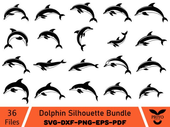 Dolphin Silhouette Bundle