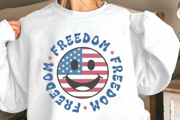 Freedom Retro 4th of July PNG Design