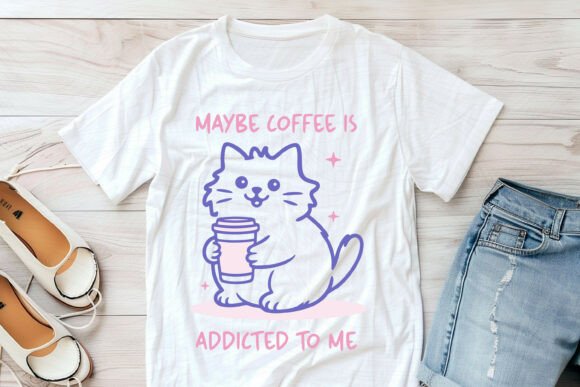 Funny Coffee Cat Maybe Coffee PNG